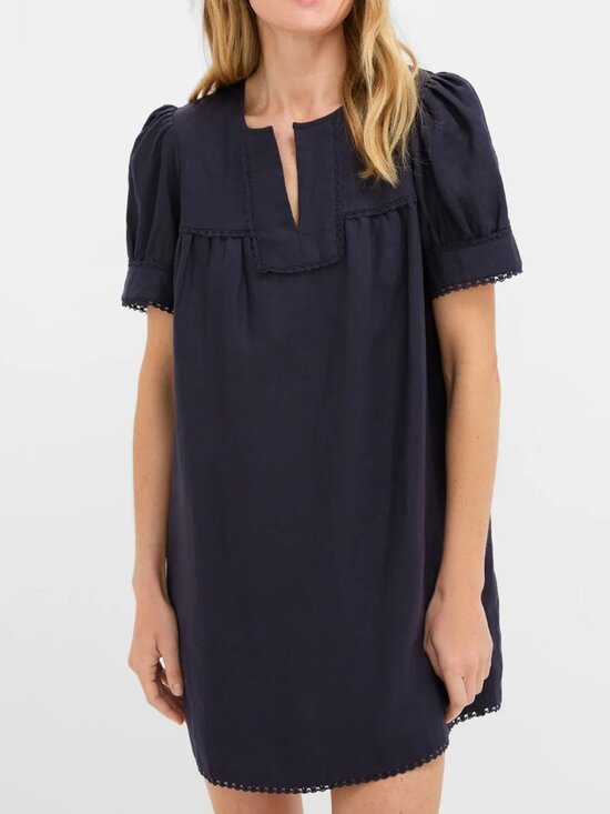 Tuckernuck Dresses & Skirts - Tuckernuck Bridget Navy Linen Dress